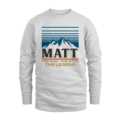The Man The Myth The Legend Vintage Mountain Shirt MATT M1-19