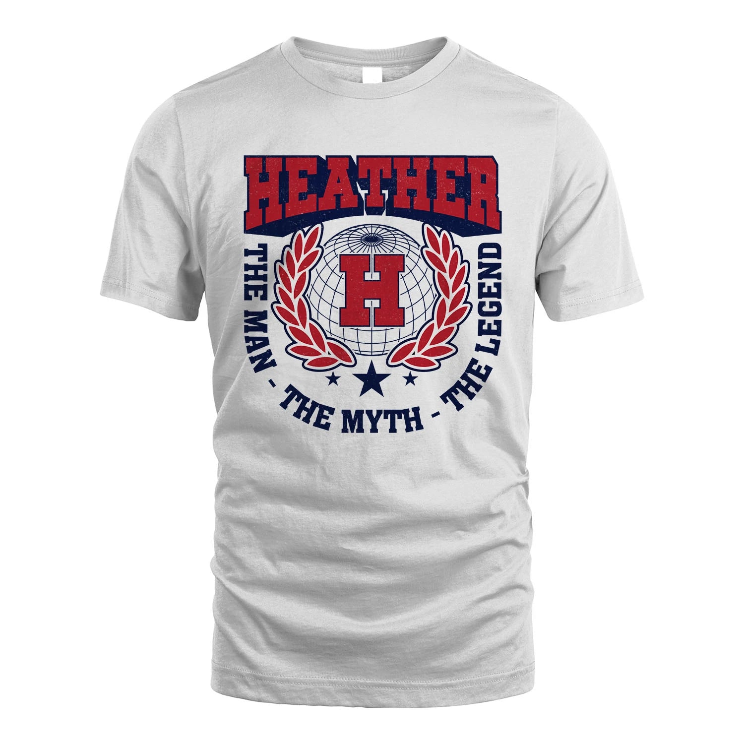 The Man The Myth The Legend Logo Shirt HEATHER M1-30
