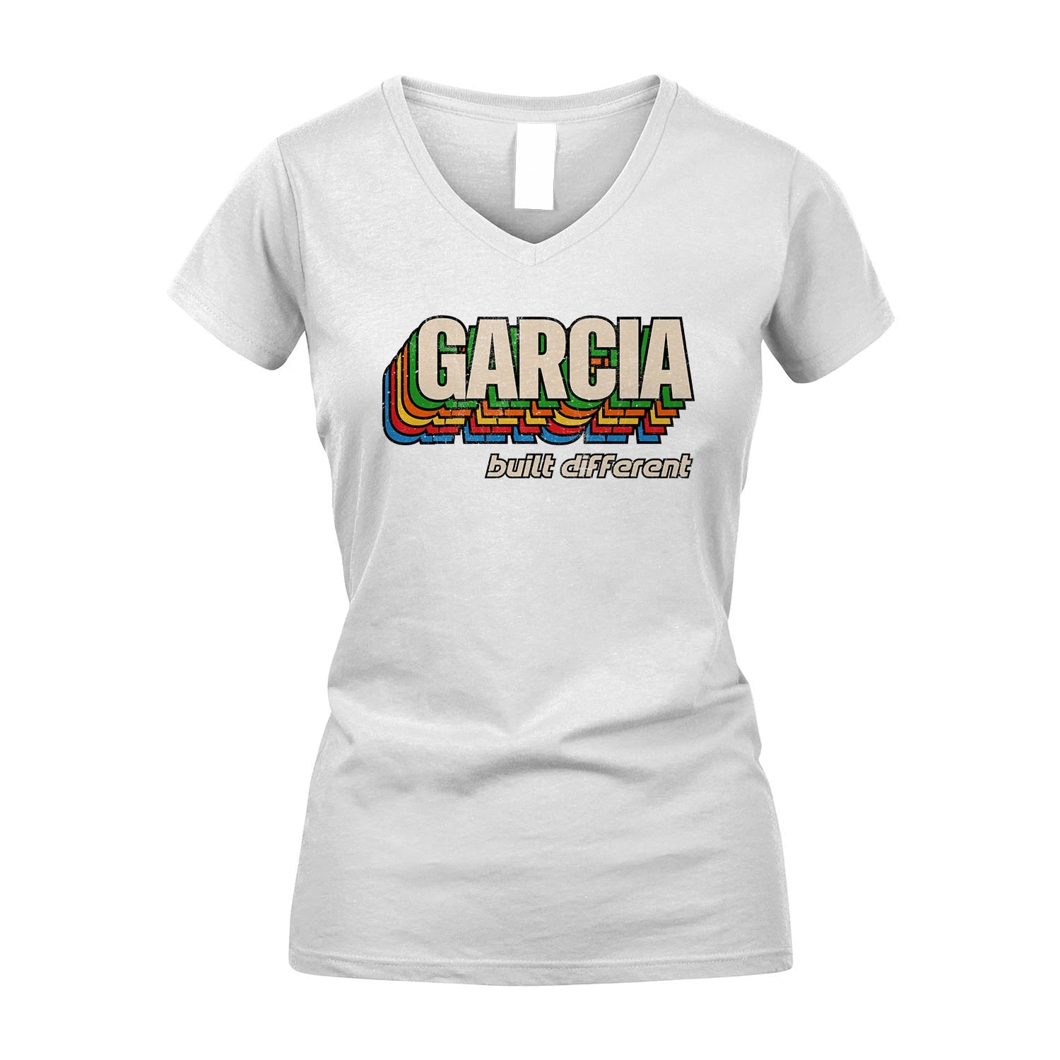 Your Name Built Different Retro Shirt GARCIA M1-26