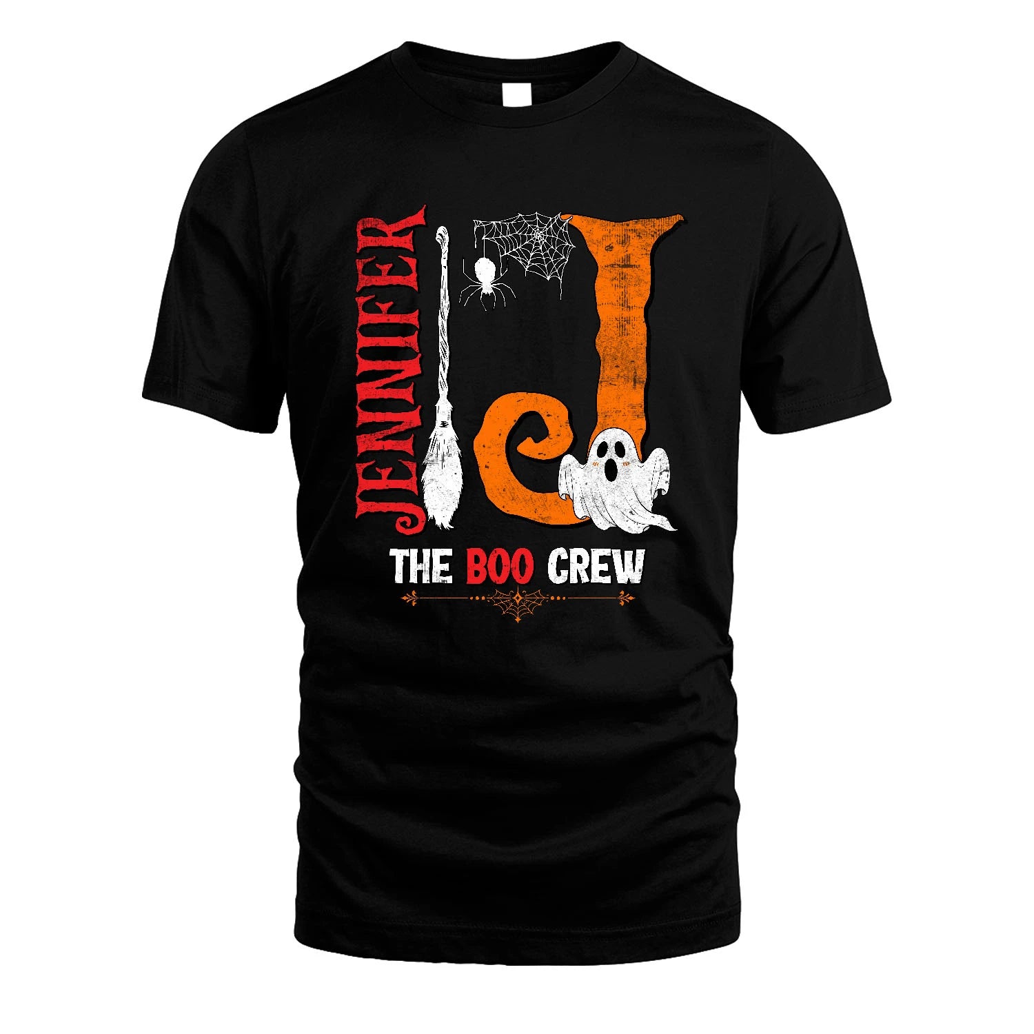 The Boo Crew Halloween With Your Name Shirt JENNIFER M1-23