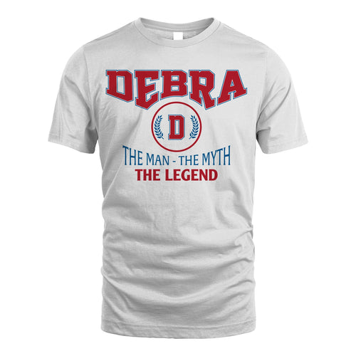 The Man The Myth The Legend Jet Style Shirt DEBRA M1-9