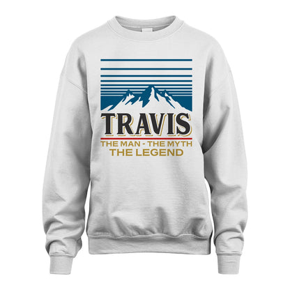 The Man The Myth The Legend Vintage Mountain Shirt TRAVIS M1-19