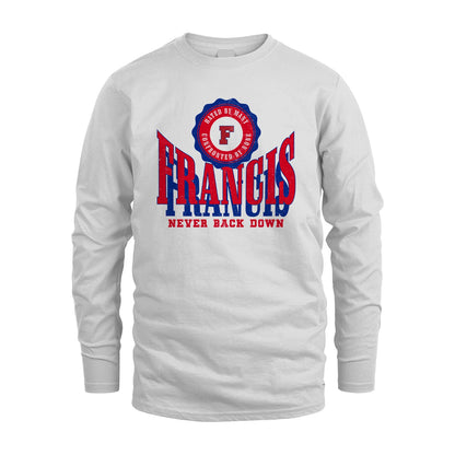 Your Name Never Back Down Shirt FRANCIS M1-33