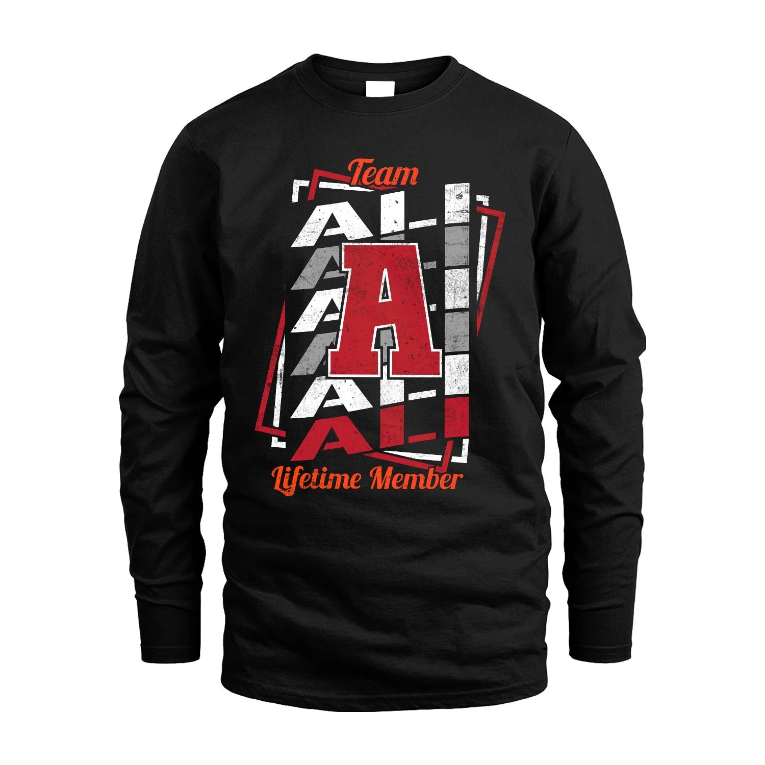 Team Your Name Lifetime Member Sporty Shirt ALI M1-25