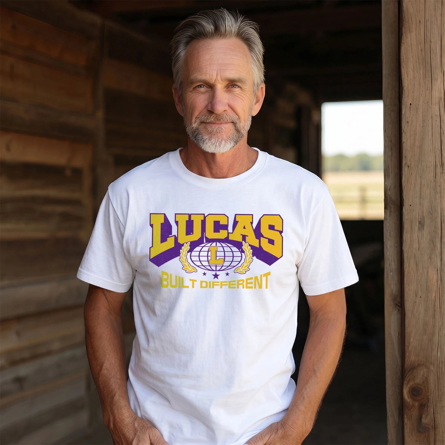 Your Name Built Different Sporty Shirt LUCAS M1-32