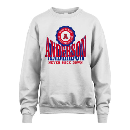 Your Name Never Back Down Shirt ANDERSON M1-33