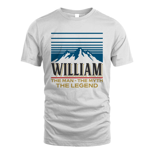 The Man The Myth The Legend Vintage Mountain Shirt WILLIAM M1-19