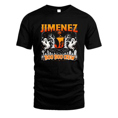 Boo Boo Crew Halloween Custom Name Shirt JIMENEZ M1-28