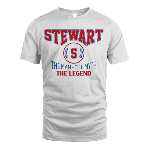 The Man The Myth The Legend Jet Style Shirt STEWART M1-9