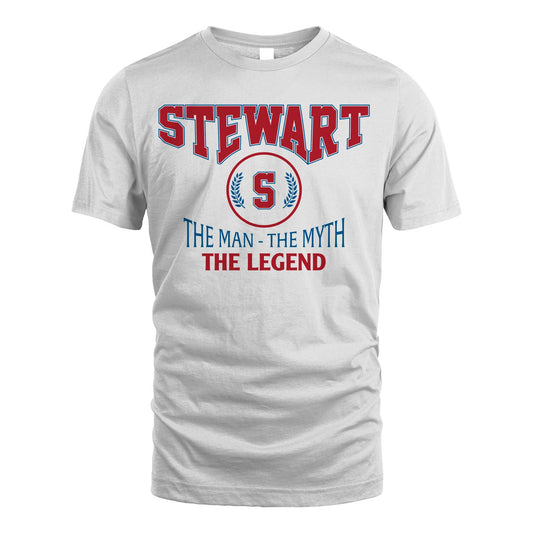 The Man The Myth The Legend Jet Style Shirt STEWART M1-9