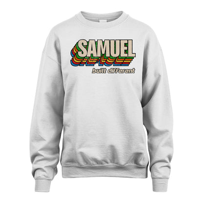 Your Name Built Different Retro Shirt SAMUEL M1-26