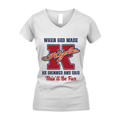 God Made Your Name Custom Shirt KYLE M1-16