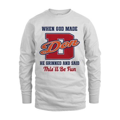 God Made Your Name Custom Shirt DON M1-16