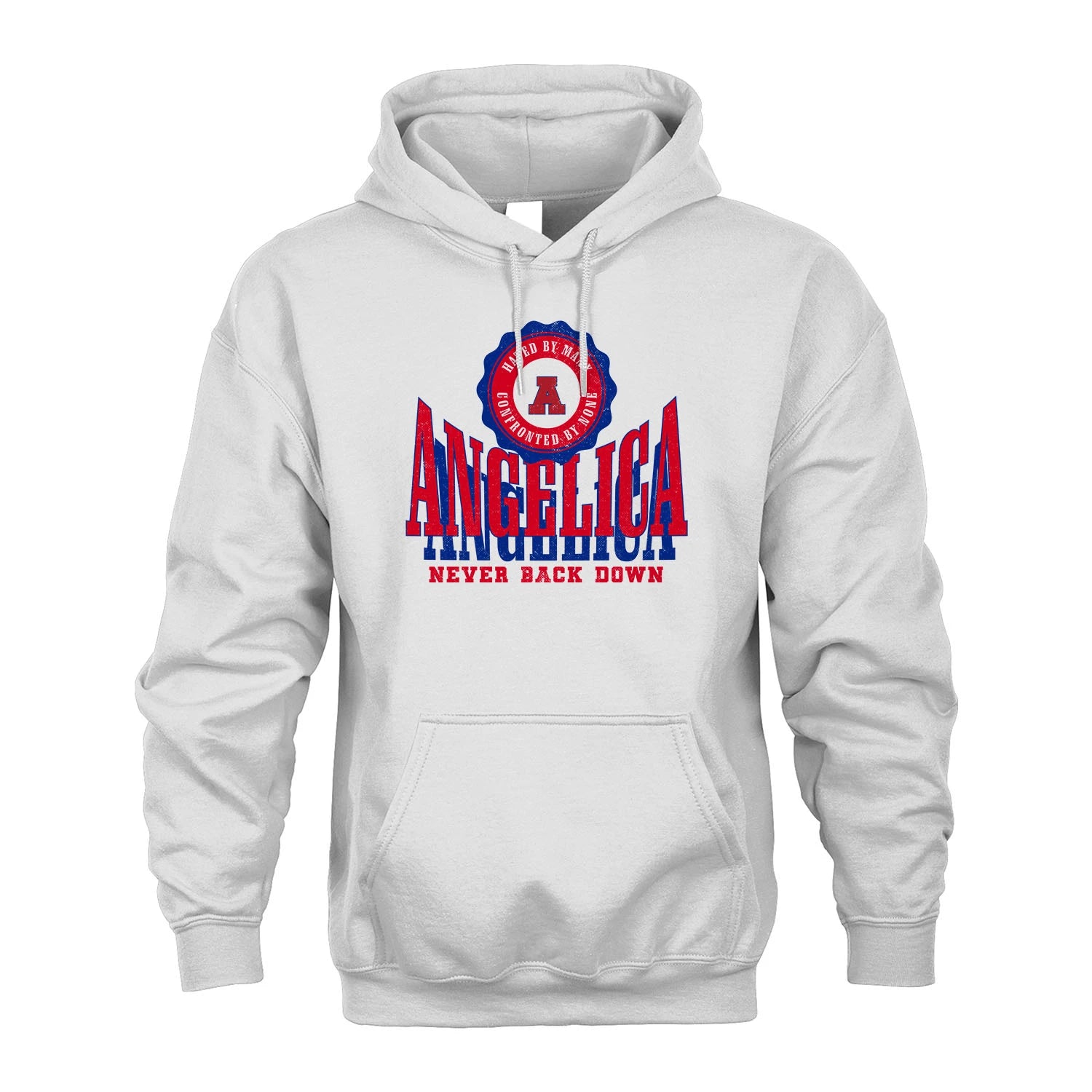 Your Name Never Back Down Shirt ANGELICA M1-33
