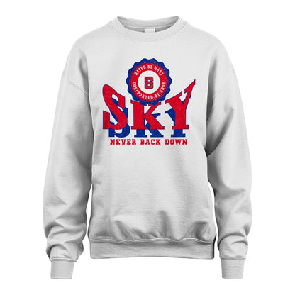 Your Name Never Back Down Shirt SKY M1-33