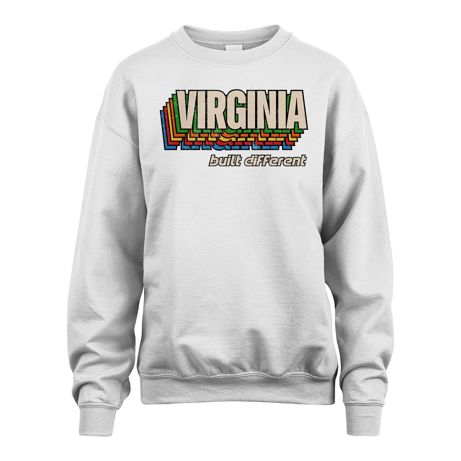 Your Name Built Different Retro Shirt VIRGINIA M1-26