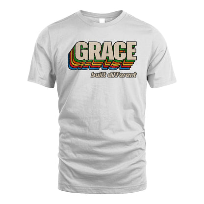Your Name Built Different Retro Shirt GRACE M1-26