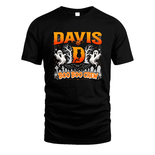 Boo Boo Crew Halloween Custom Name Shirt DAVIS M1-28