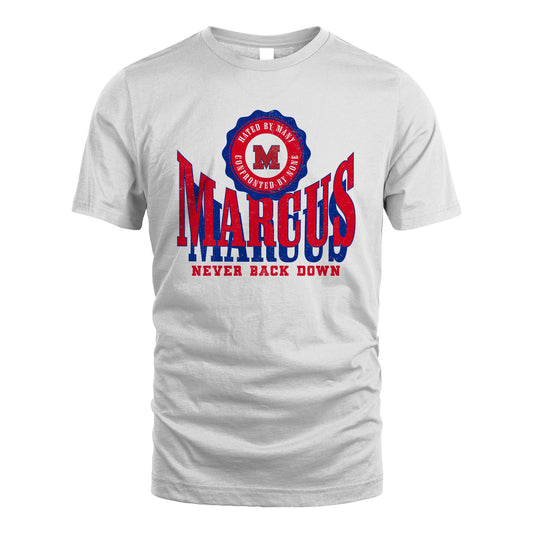 Your Name Never Back Down Shirt MARCUS M1-33