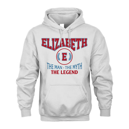 The Man The Myth The Legend Jet Style Shirt ELIZABETH M1-9