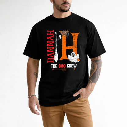 The Boo Crew Halloween With Your Name Shirt HANNAH M1-23