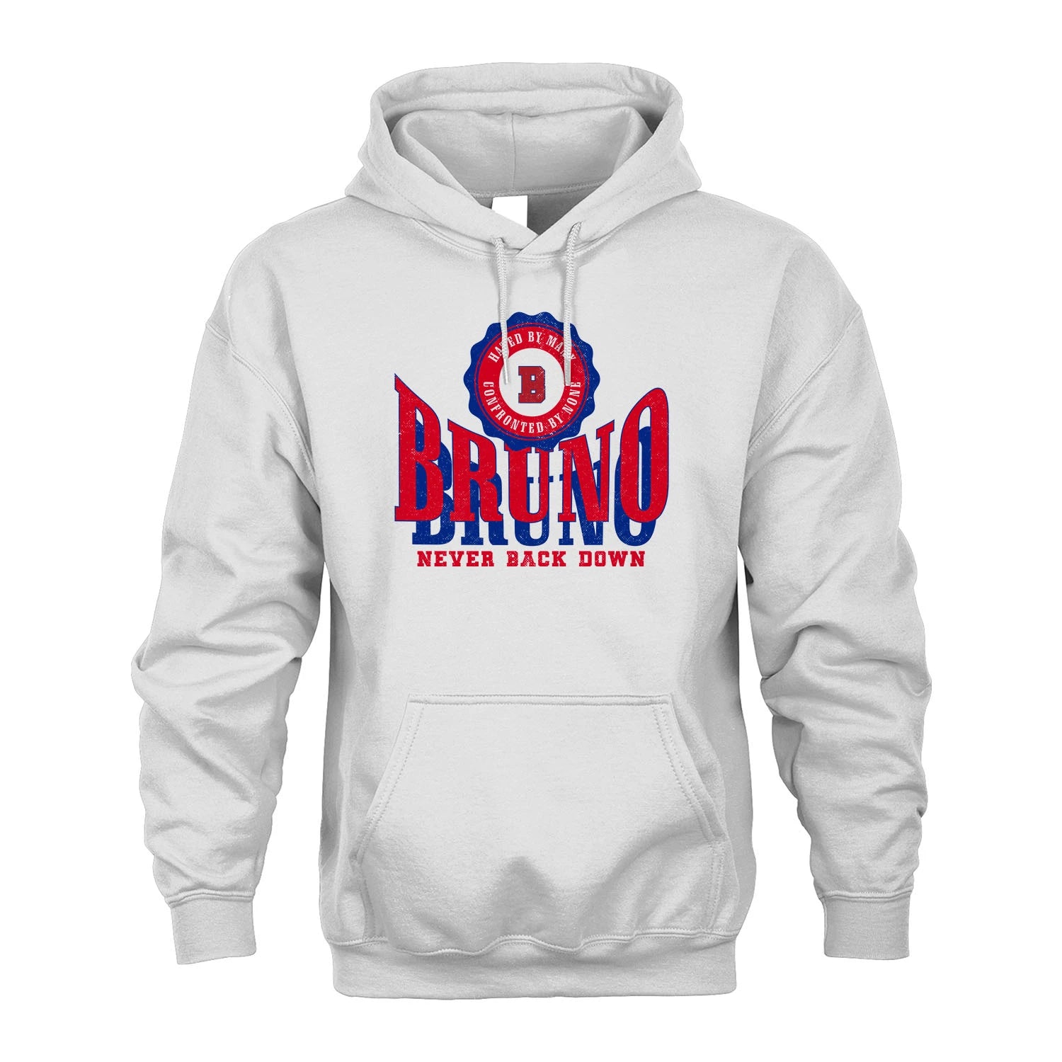 Your Name Never Back Down Shirt BRUNO M1-33