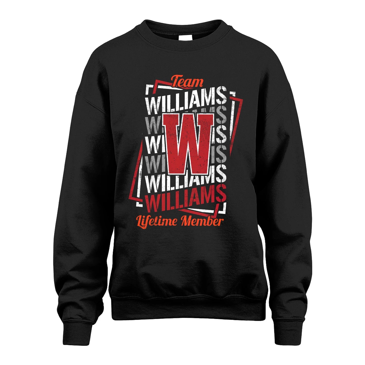 Team Your Name Lifetime Member Sporty Shirt WILLIAMS M1-25