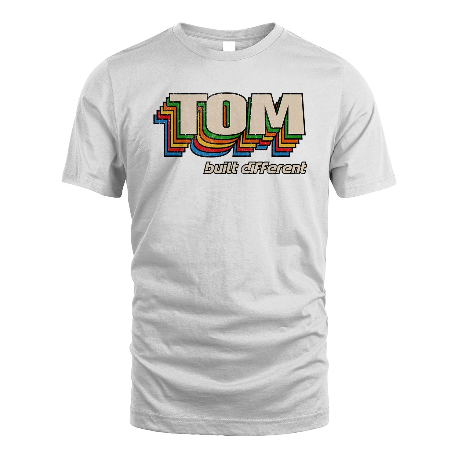 Your Name Built Different Retro Shirt TOM M1-26