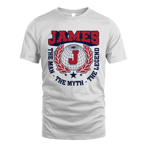 The Man The Myth The Legend Logo Shirt JAMES M1-30