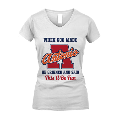 God Made Your Name Custom Shirt ANTONIO M1-16