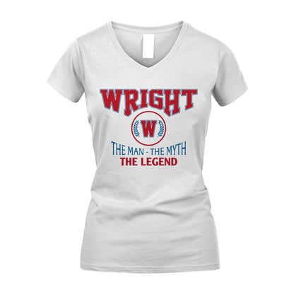 The Man The Myth The Legend Jet Style Shirt WRIGHT M1-9