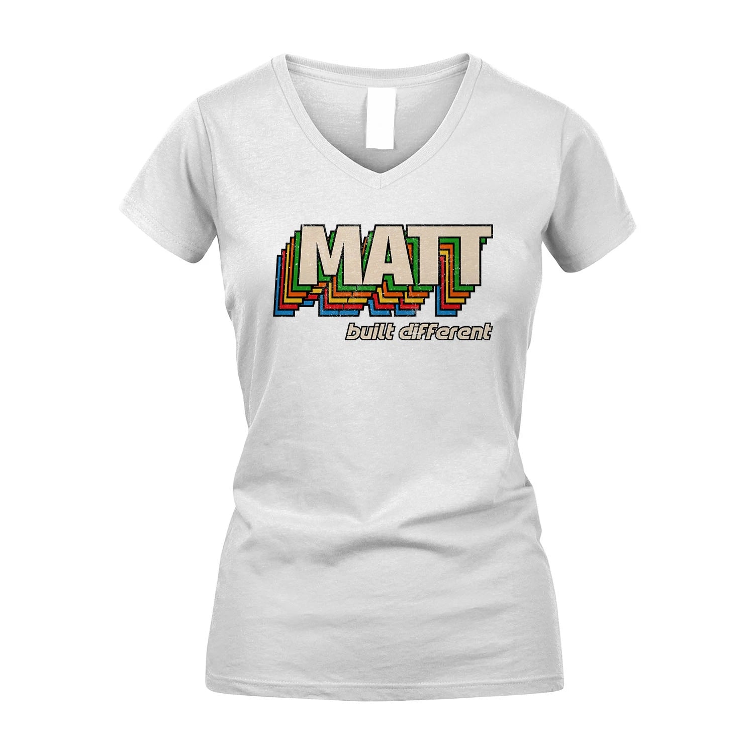 Your Name Built Different Retro Shirt MATT M1-26