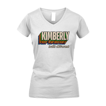 Your Name Built Different Retro Shirt KIMBERLY M1-26
