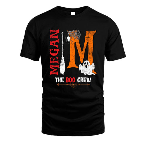 The Boo Crew Halloween With Your Name Shirt MEGAN M1-23
