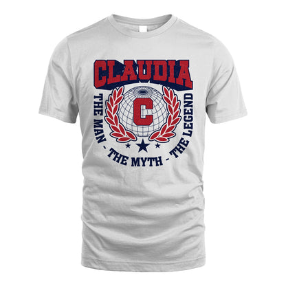 The Man The Myth The Legend Logo Shirt CLAUDIA M1-30