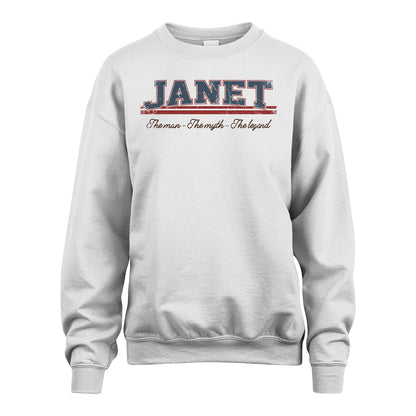The Man The Myth The Legend Vintage Shirt JANET M1-6
