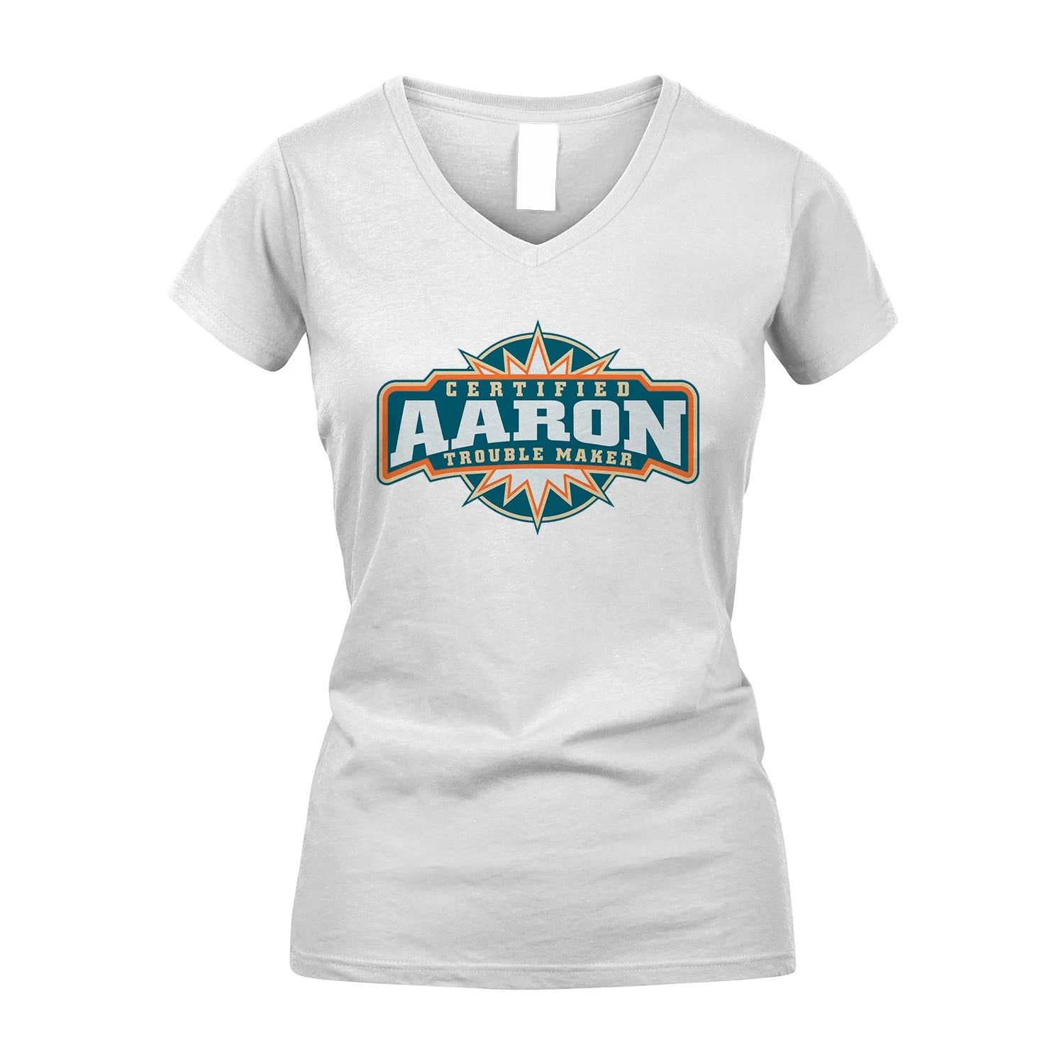 Certified Your Name Trouble Maker Shirt AARON M1-36