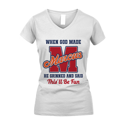 God Made Your Name Custom Shirt MARCUS M1-16