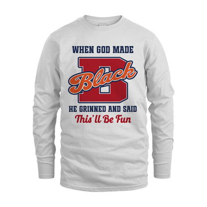 God Made Your Name Custom Shirt BLACK M1-16