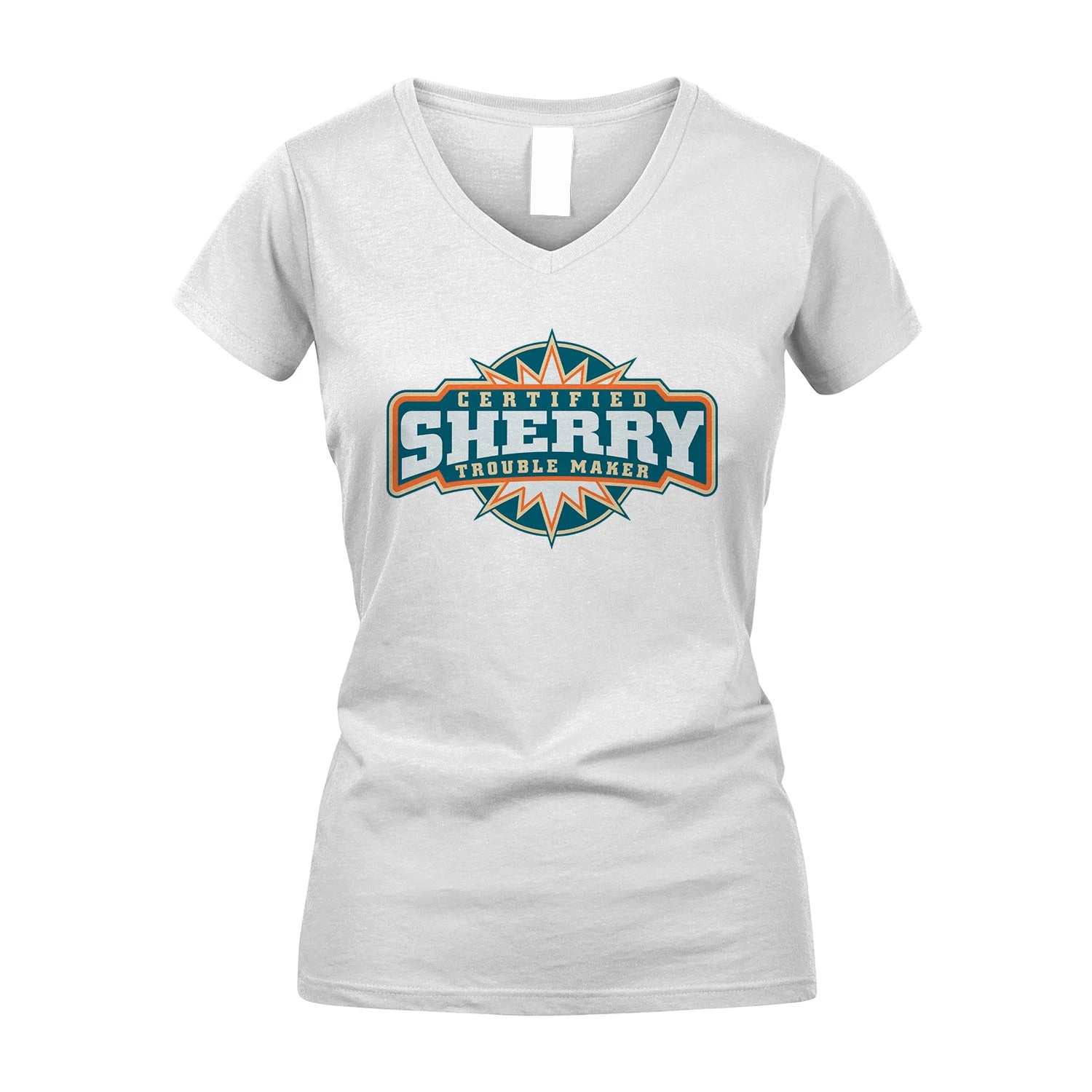 Certified Your Name Trouble Maker Shirt SHERRY M1-36