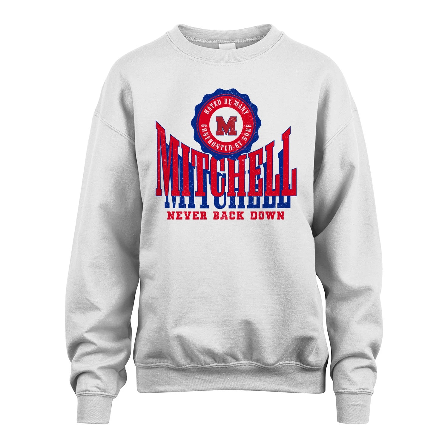 Your Name Never Back Down Shirt MITCHELL M1-33