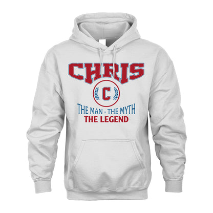 The Man The Myth The Legend Jet Style Shirt CHRIS M1-9