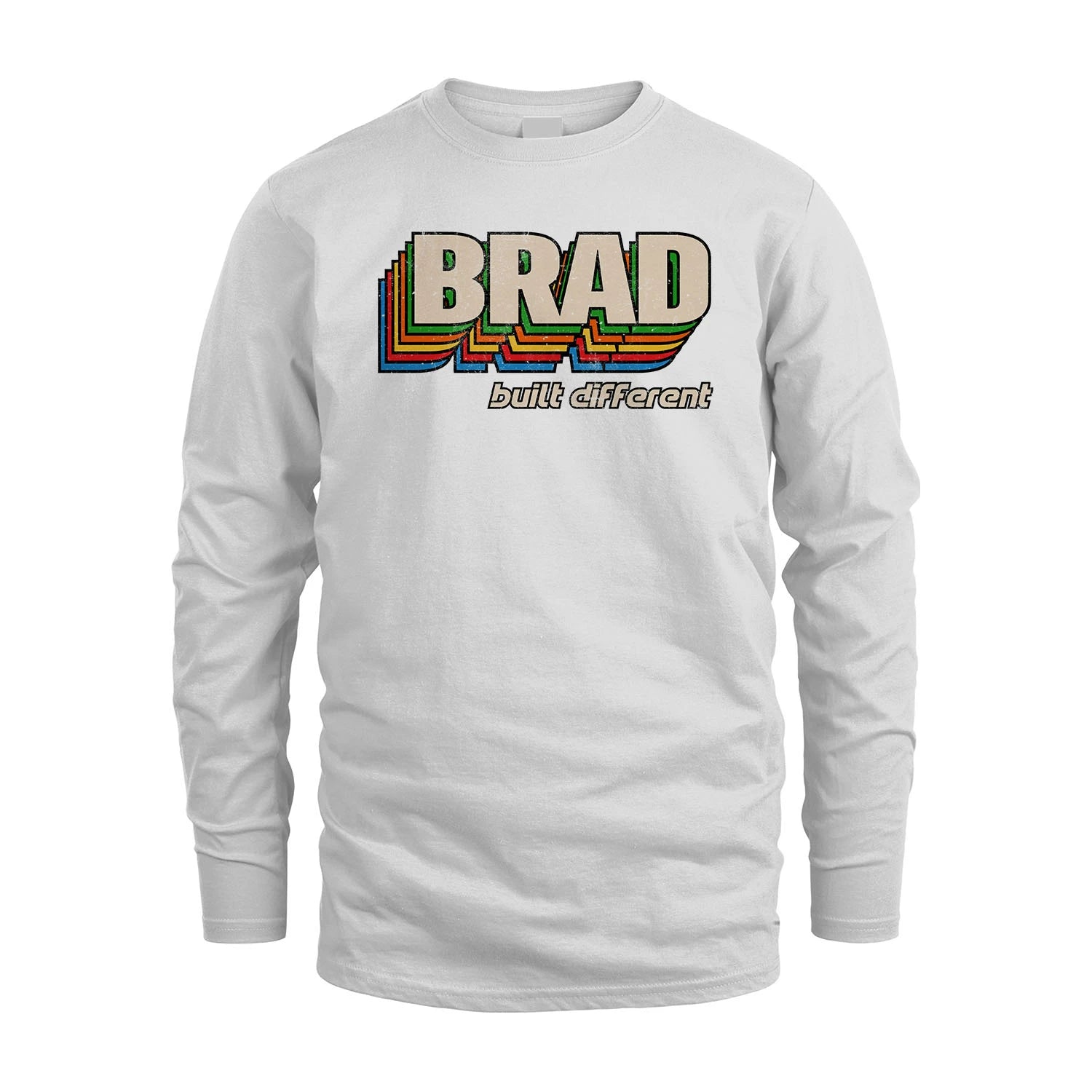 Your Name Built Different Retro Shirt BRAD M1-26