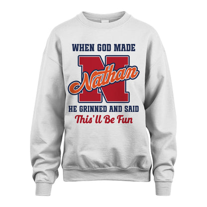 God Made Your Name Custom Shirt NATHAN M1-16