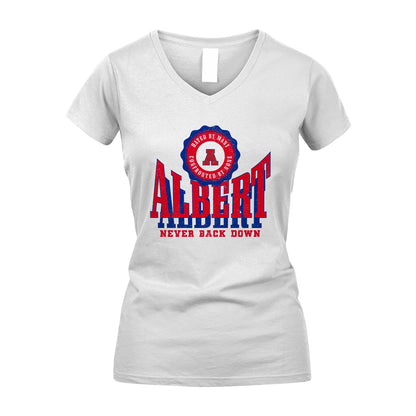 Your Name Never Back Down Shirt ALBERT M1-33