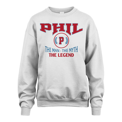 The Man The Myth The Legend Jet Style Shirt PHIL M1-9