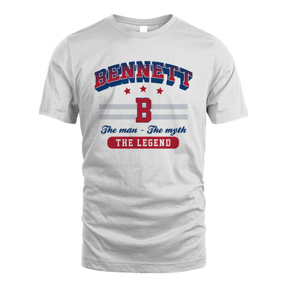 The Man The Myth The Legend With Your Name Shirt BENNETT M1-35