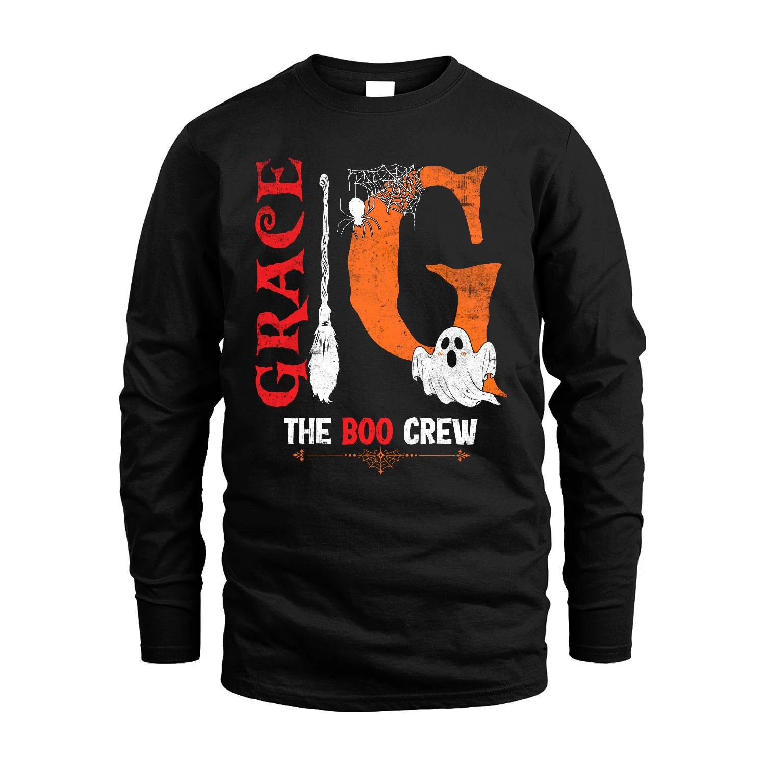The Boo Crew Halloween With Your Name Shirt GRACE M1-23