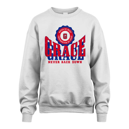 Your Name Never Back Down Shirt GRACE M1-33
