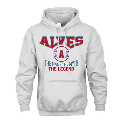 The Man The Myth The Legend Jet Style Shirt ALVES M1-9
